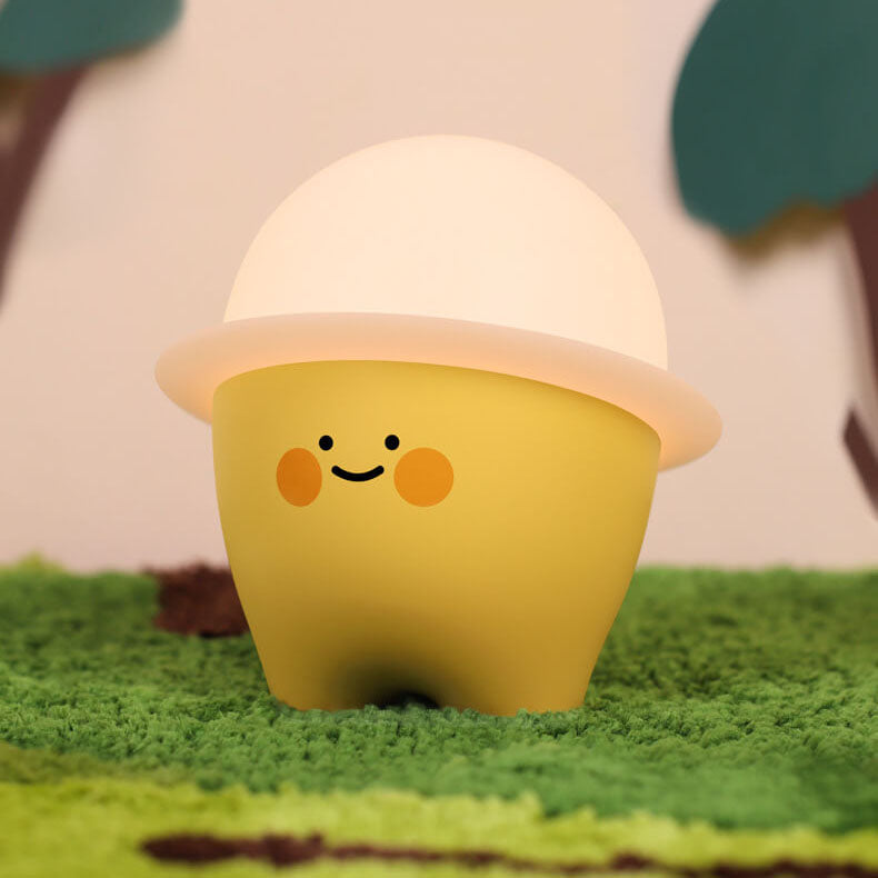 Creative Cute Emoji Silicone LED Night Light Bedside Table Lamp - Image 15