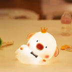 Cute Piggy Silicone LED Night Light Bedside Table Lamp - Image 12