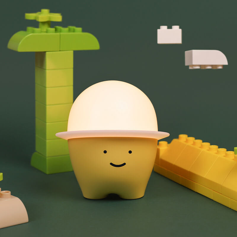 Creative Cute Emoji Silicone LED Night Light Bedside Table Lamp - Image 13