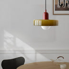 Contemporary Art Deco Pendant Light Colorful Glass Hanging Lamp
