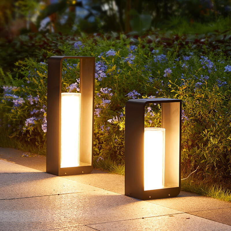 Outdoor LED Square Garden Light Modern Pathway Fixture