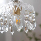 Auravelle - Vintage Copper Crystal Floral Pendant Light - Image 5