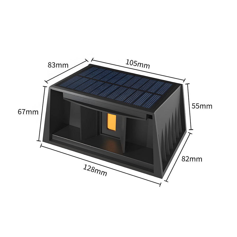 Bright Exterior Solar LED Outdoor Lights - IP65 Waterproof Wall Lights