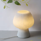 Modern Minimalist Mushroom 1-Light Glass Table Lamp For Bedside - Image 15
