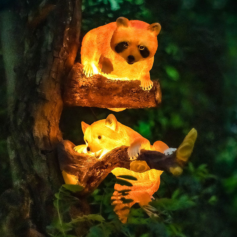 Artistic Solar Bird Outdoor Lights - Garden Animal Sculpture LED Lamp