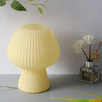 Modern Minimalist Mushroom 1-Light Glass Table Lamp For Bedside - Image 16
