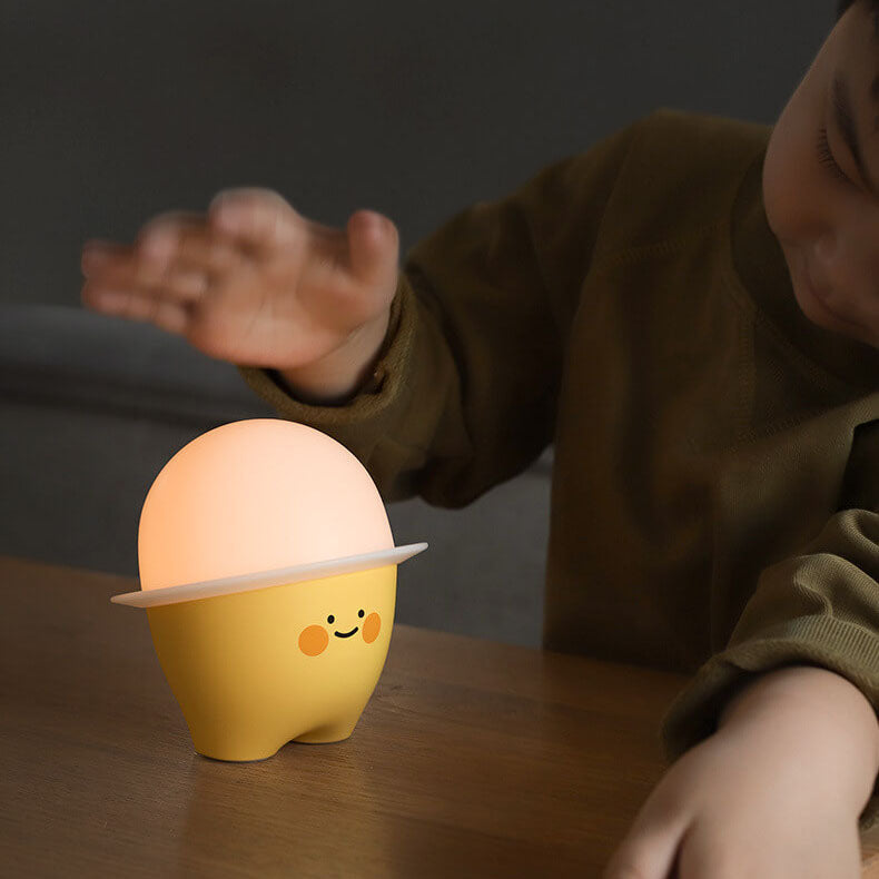 Creative Cute Emoji Silicone LED Night Light Bedside Table Lamp - Image 17