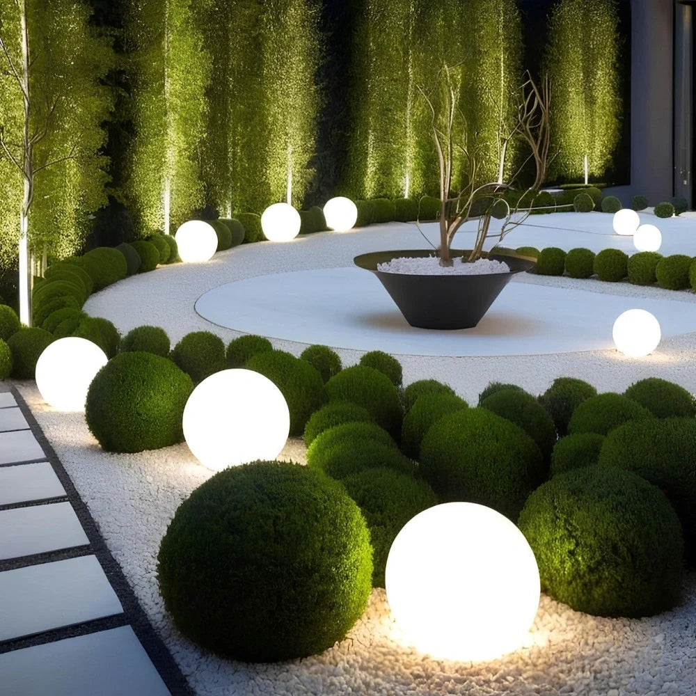 Modern Color-Changing Sphere LED Outdoor Lights for Garden and Patio