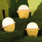 Creative Cute Emoji Silicone LED Night Light Bedside Table Lamp - Image 4