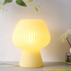 Modern Minimalist Mushroom 1-Light Glass Table Lamp For Bedside - Image 17