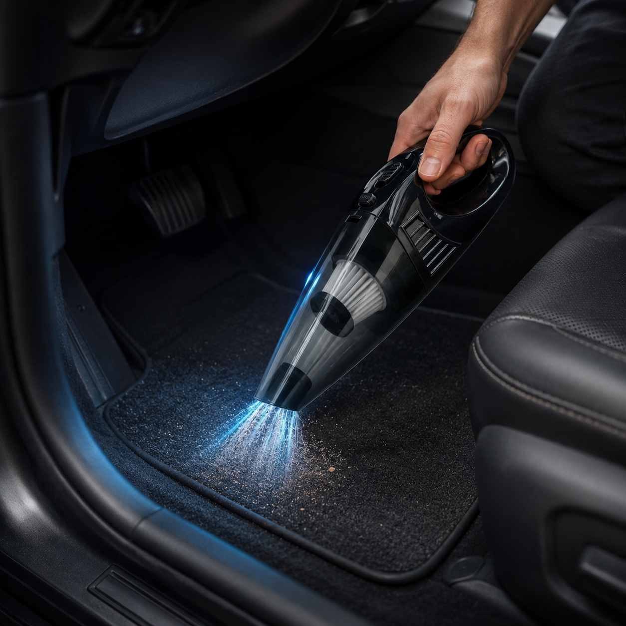 12V Portable Car Vacuum Cleaner with Strong Suction