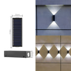 Contemporary Solar Outdoor Lights Up Down Wall Design