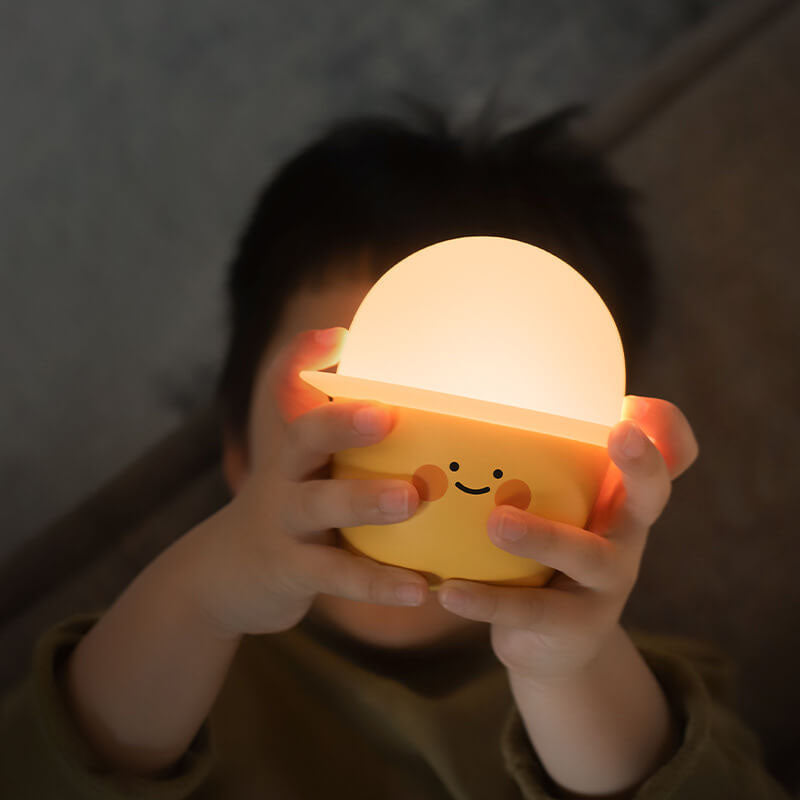 Creative Cute Emoji Silicone LED Night Light Bedside Table Lamp - Image 16