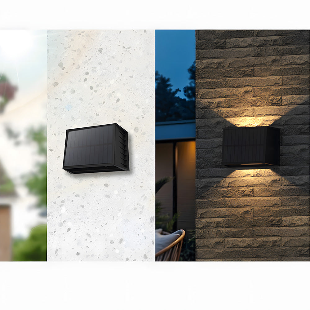 Bright Exterior Solar LED Outdoor Lights - IP65 Waterproof Wall Lights