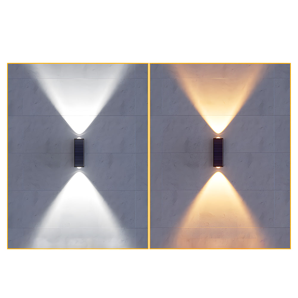 Modern Wire-free Solar Wall Outdoor Lights For Garden and Courtyard