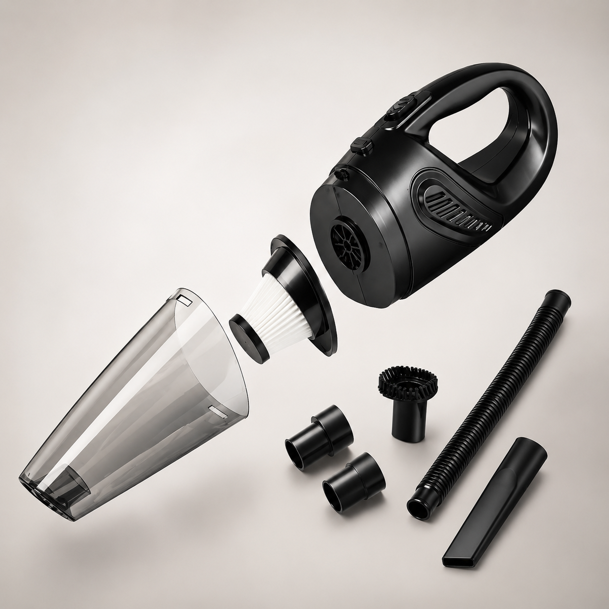 12V Portable Car Vacuum Cleaner with Strong Suction