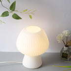 Modern Minimalist Mushroom 1-Light Glass Table Lamp For Bedside - Image 19