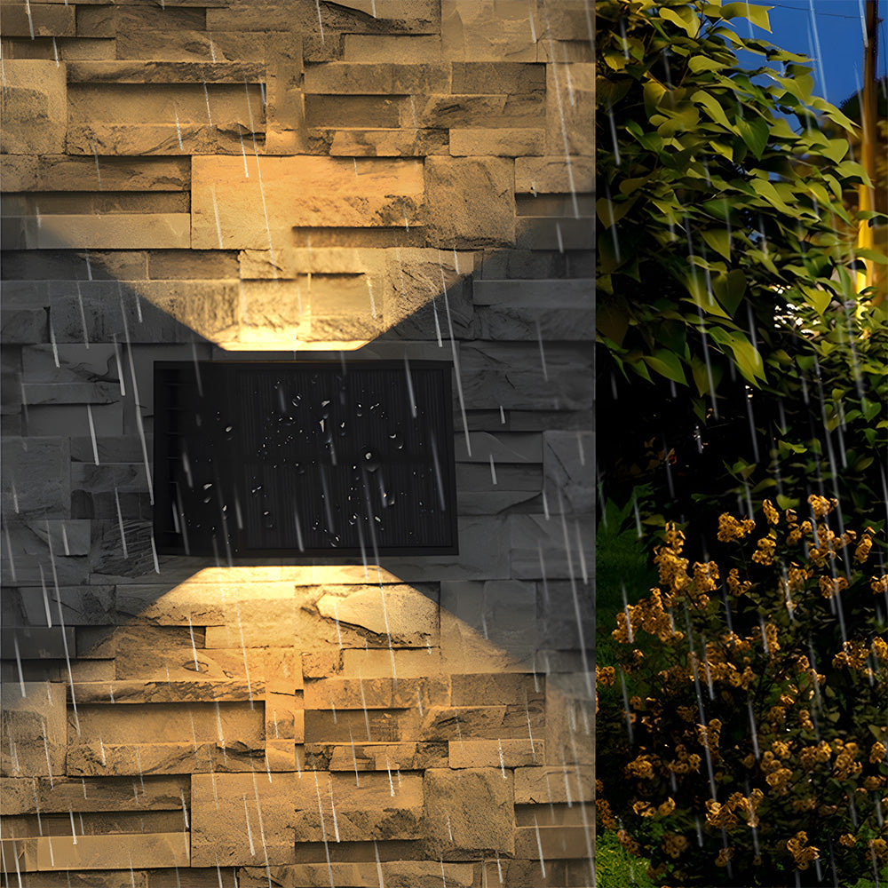 Bright Exterior Solar LED Outdoor Lights - IP65 Waterproof Wall Lights