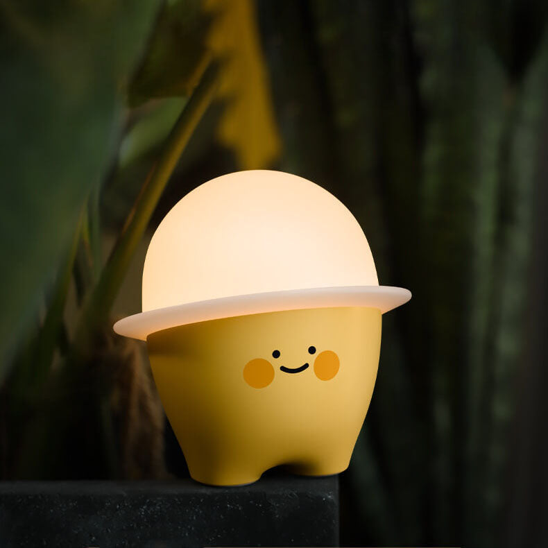 Creative Cute Emoji Silicone LED Night Light Bedside Table Lamp - Image 2