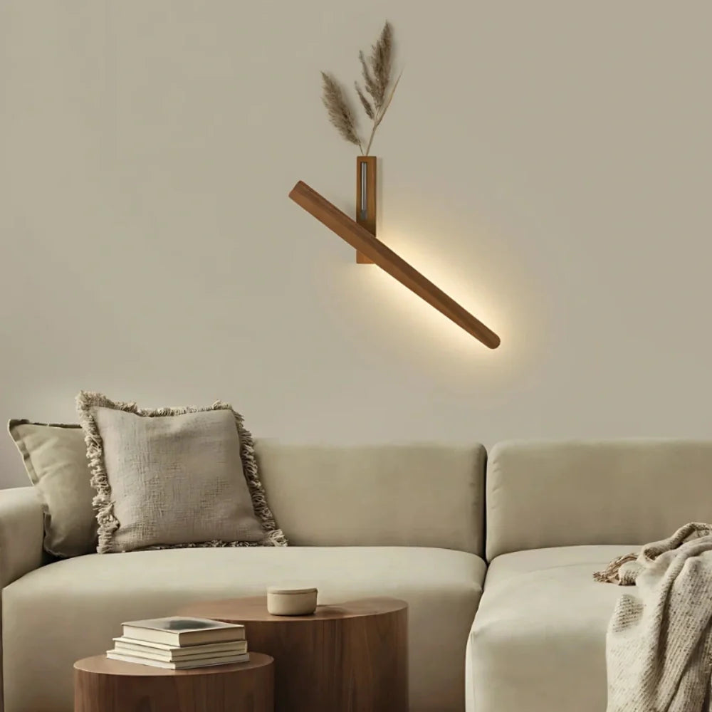 Rotatable Wall Lights with Decorative Vase Feature