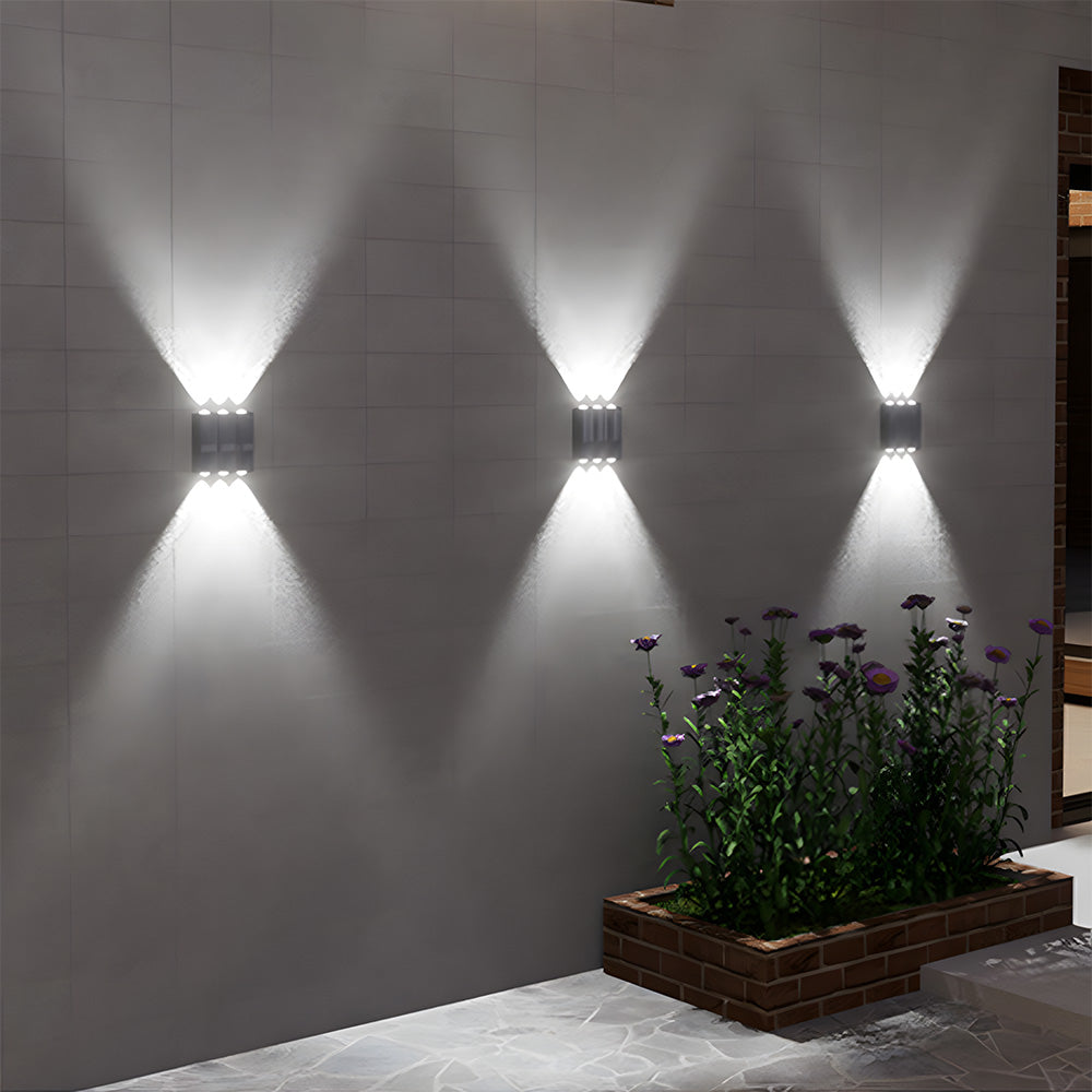 Contemporary Solar Outdoor Lights Up Down Wall Design