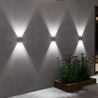 Modern Wire-free Solar Wall Outdoor Lights For Garden and Courtyard