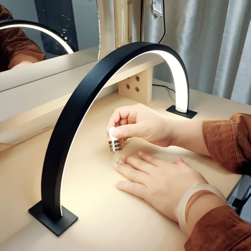 LED Desk Lamp Dimmable USB Crescent Moon Modern Office Light - Image 3