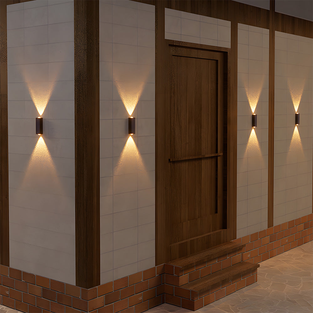 Modern Wire-free Solar Wall Outdoor Lights For Garden and Courtyard