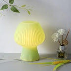 Modern Minimalist Mushroom 1-Light Glass Table Lamp For Bedside - Image 3