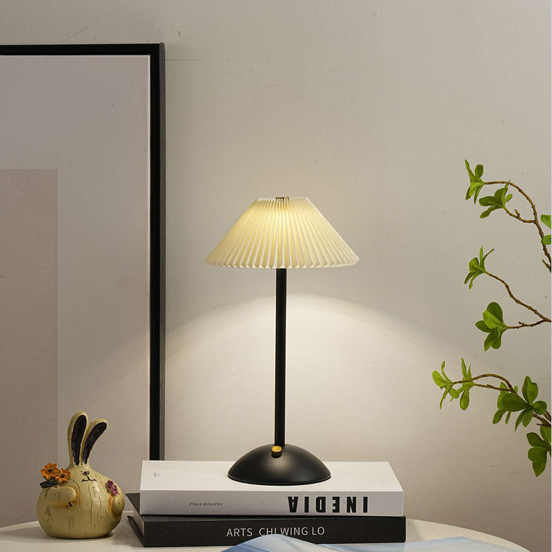 Lunvra - Brass Fabric Cone Table Lamp - Image 13