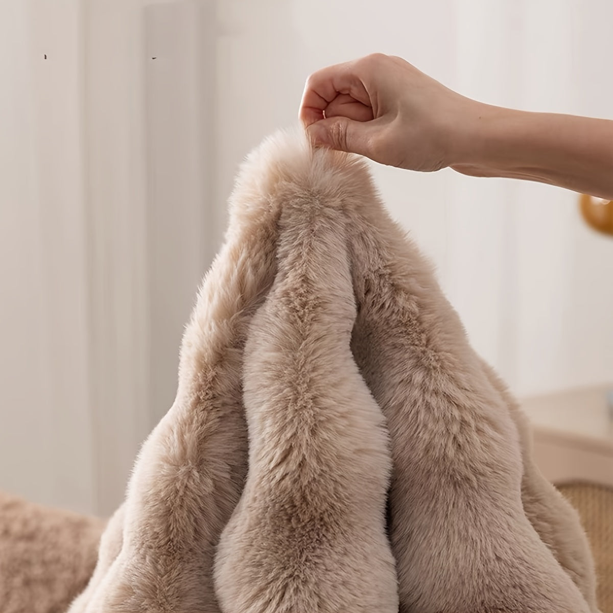 Round Fluffy Rug Soft Plush Circle Area Carpet Bedroom Decor - Image 7