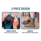 Compression Sock Aid Easy On Off Dressing Helper with Long Handle