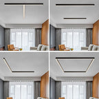 LED Linear Ceiling Light Sleek Modern Fixture for Living Room