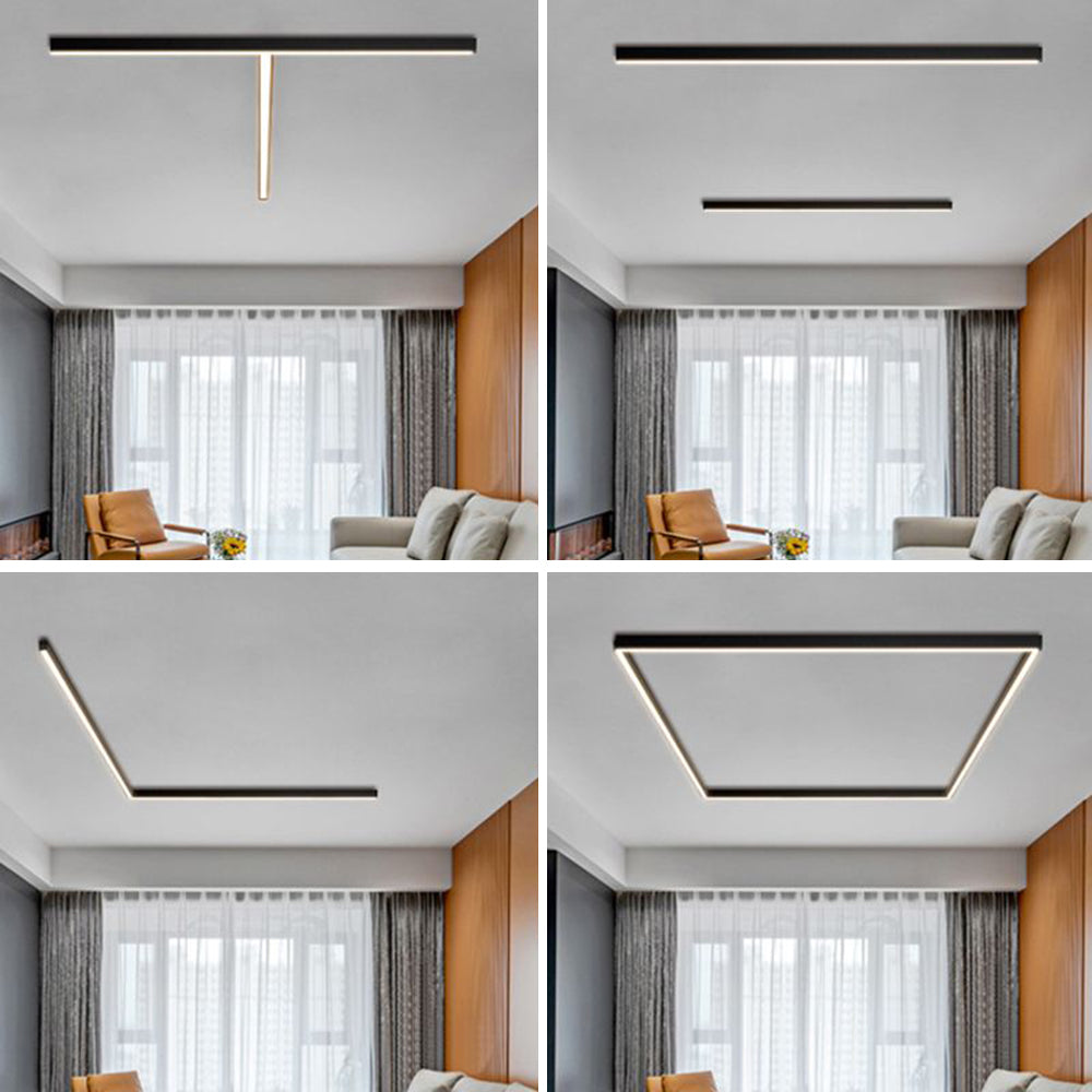 LED Linear Ceiling Light Sleek Modern Fixture for Living Room