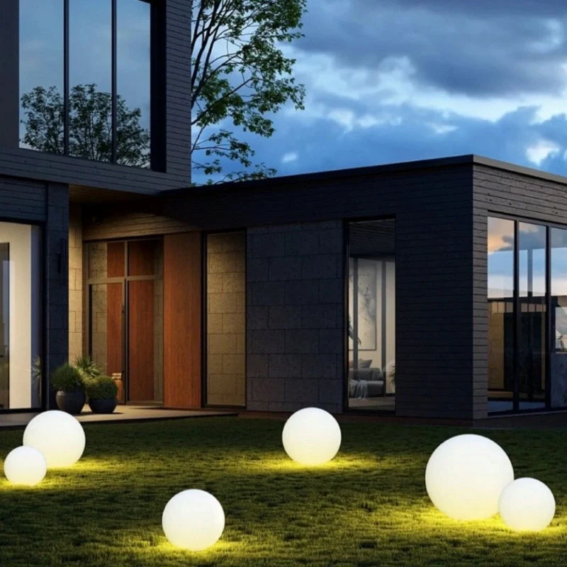 Modern Color-Changing Sphere LED Outdoor Lights for Garden and Patio