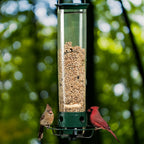 Anti Squirrel Bird Feeder Hanging Garden Feeder with Spinning Perch
