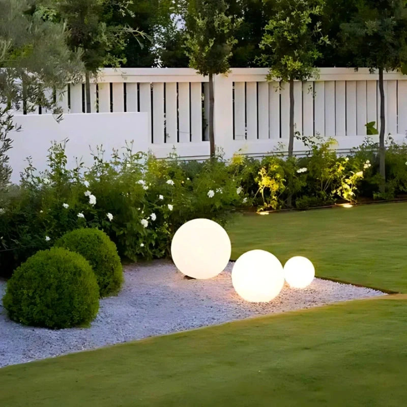Modern Color-Changing Sphere LED Outdoor Lights for Garden and Patio