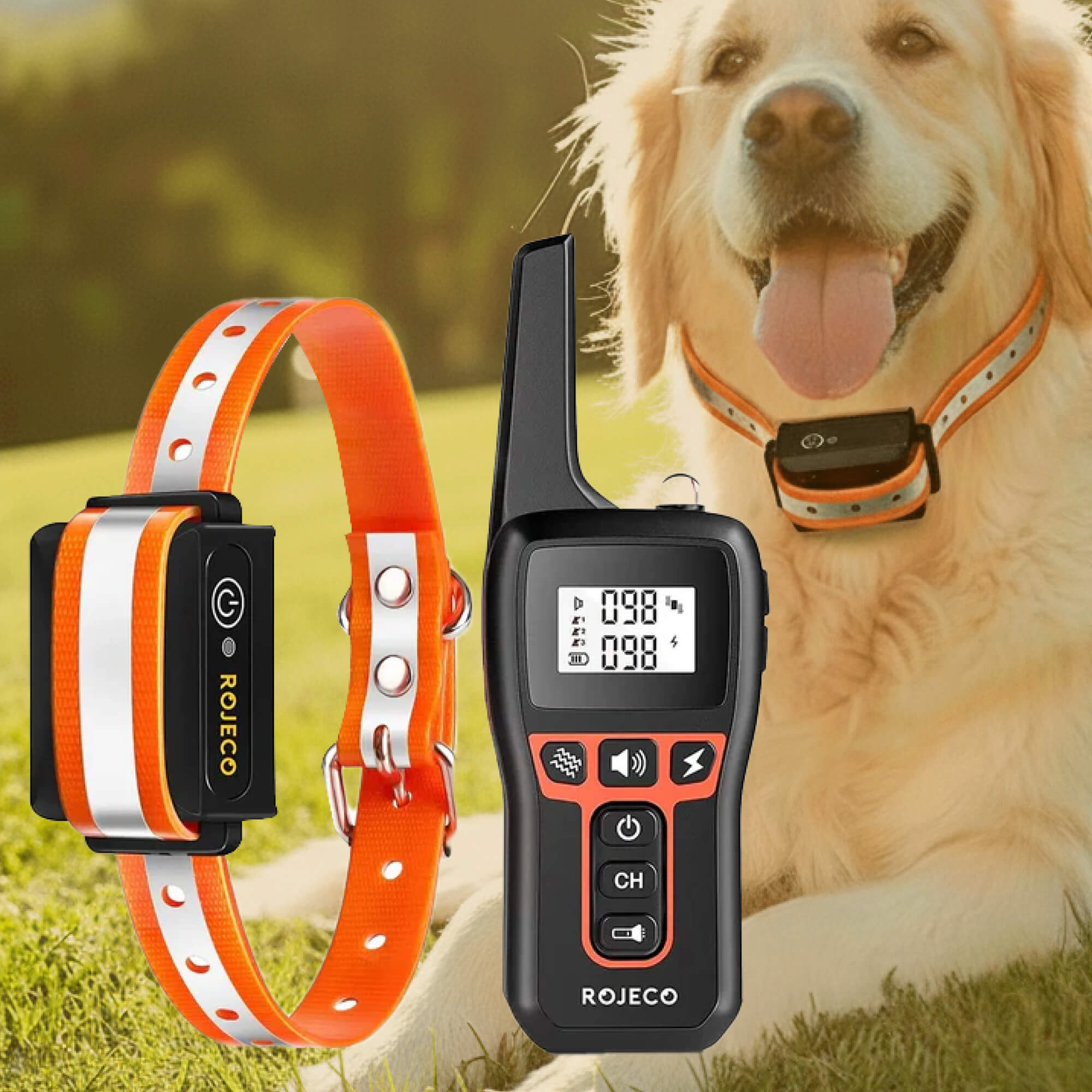 Rechargeable Dog Training Collar with Beep, Vibration & Static Modes
