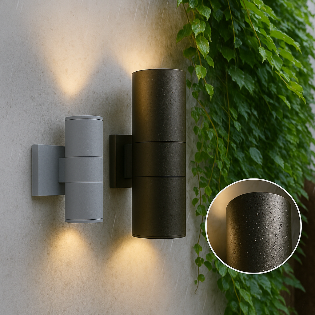 Outdoor Wall Light Sleek Black Exterior LED Fixture
