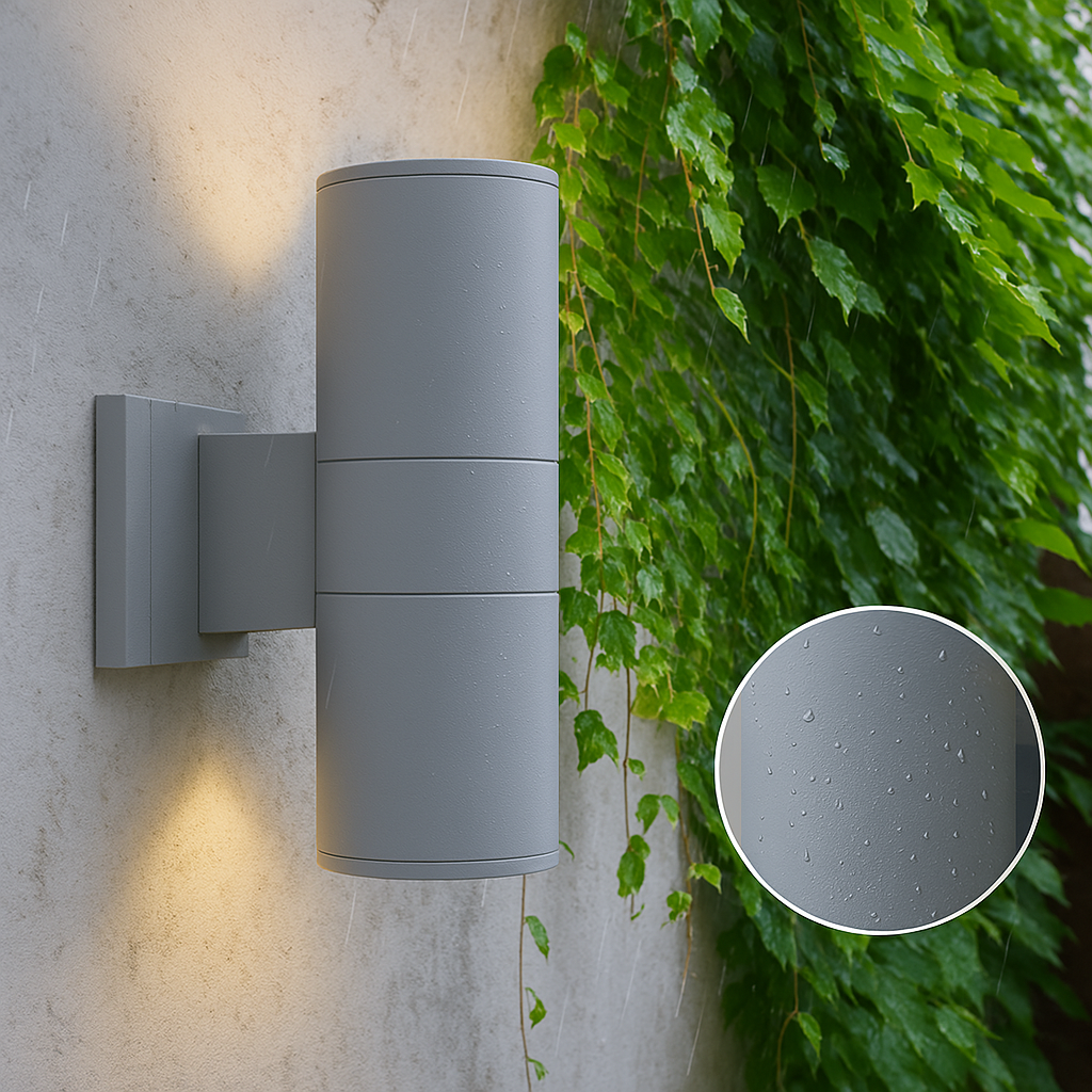 Outdoor Wall Light Sleek Black Exterior LED Fixture