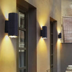 Outdoor Wall Light Sleek Black Exterior LED Fixture