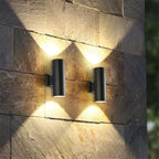 Outdoor Wall Light Sleek Black Exterior LED Fixture