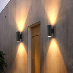 Outdoor Wall Light Sleek Black Exterior LED Fixture