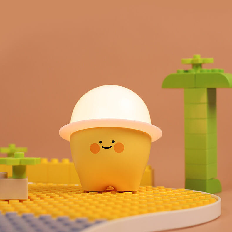 Creative Cute Emoji Silicone LED Night Light Bedside Table Lamp - Image 10