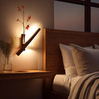 Rotatable Wall Lights with Decorative Vase Feature