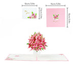 Mother’s Day 3D Floral Pop‑Up Card Elegant Gift for Mum