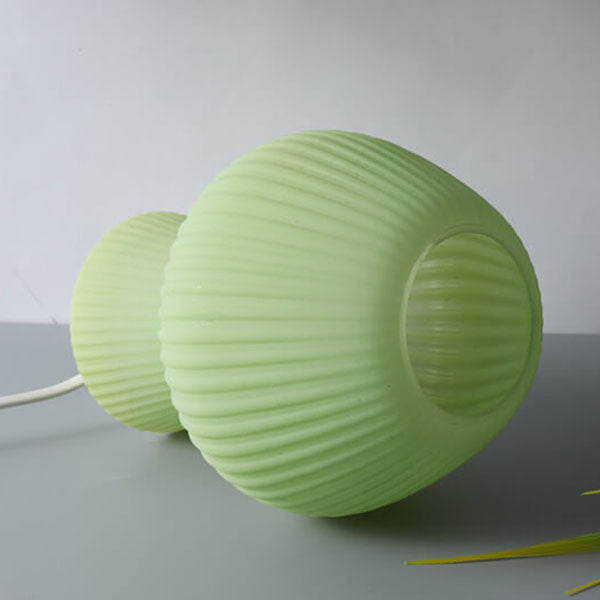 Modern Minimalist Mushroom 1-Light Glass Table Lamp For Bedside - Image 4