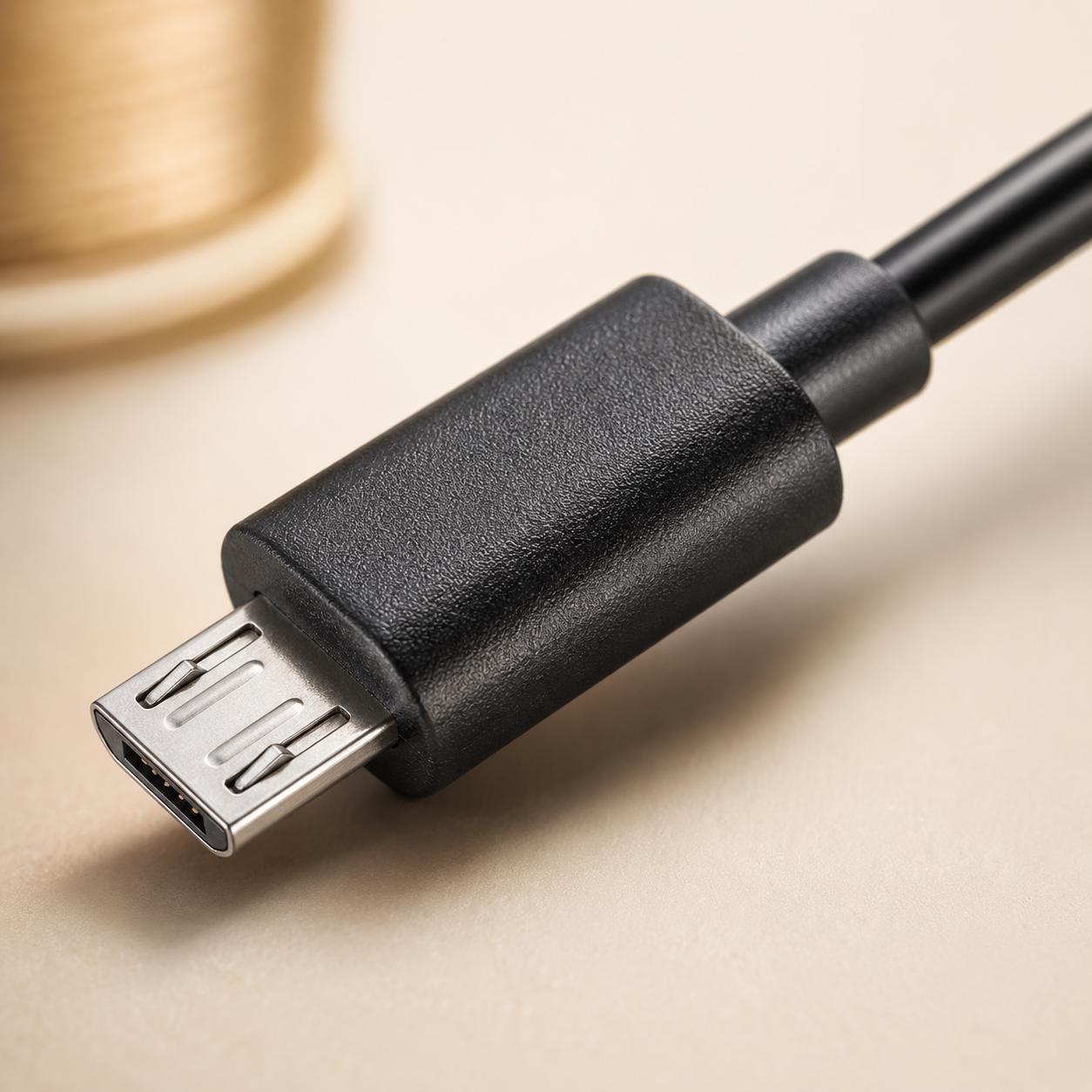 10ft Micro USB Cable with Tangle-Resistant Design