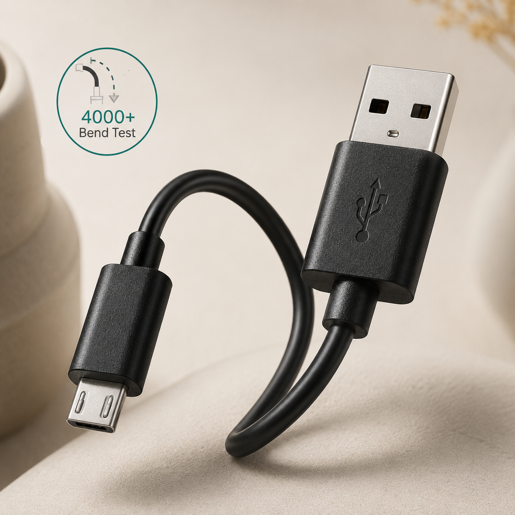 10ft Micro USB Cable with Tangle-Resistant Design