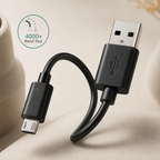 10ft Micro USB Cable with Tangle-Resistant Design